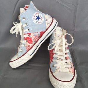 Quilt Pattern Women’s 8 High Top Converse